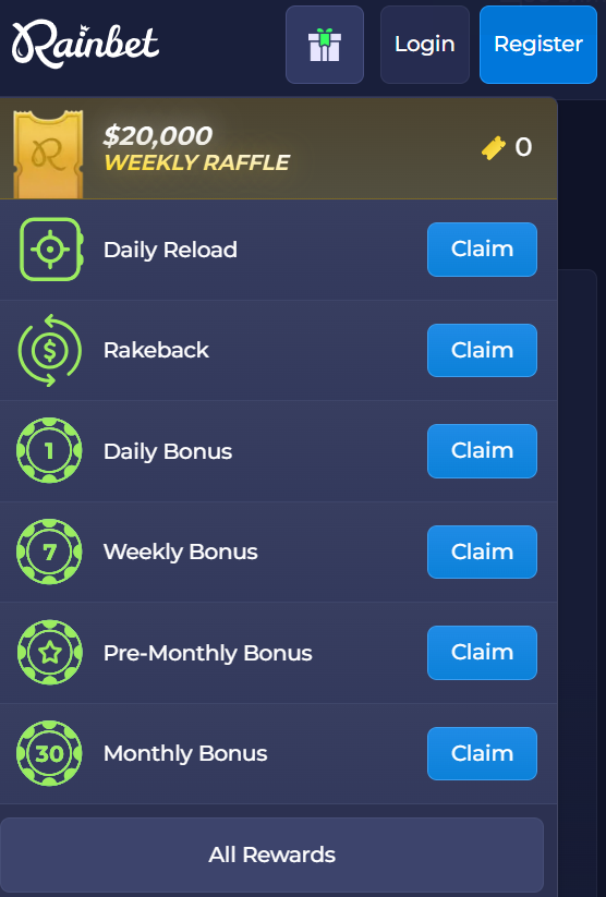 VIP program a Cashback Rainbet Slovensko – Odmena za každú stávku